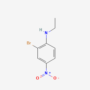 molecular formula C8H9BrN2O2 B599924 2-溴-N-乙基-4-硝基苯胺 CAS No. 108485-08-1