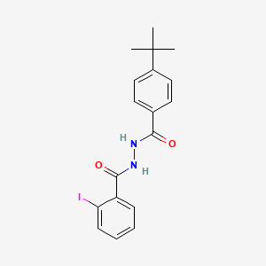 molecular formula C18H19IN2O2 B5999245 N'-(4-tert-butylbenzoyl)-2-iodobenzohydrazide 