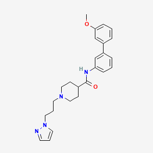 N-(3'-methoxy-3-biphenylyl)-1-[3-(1H-pyrazol-1-yl)propyl]-4-piperidinecarboxamide