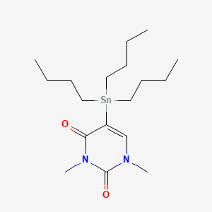 molecular formula C18H34N2O2Sn B599928 5-三丁基锡基-1,3-二甲基尿嘧啶 CAS No. 103408-63-5