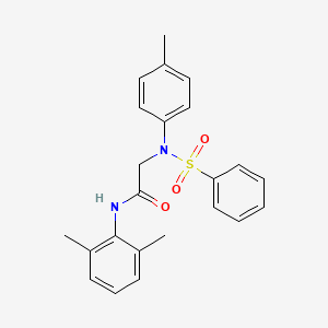 N~1~-(2,6-dimethylphenyl)-N~2~-(4-methylphenyl)-N~2~-(phenylsulfonyl)glycinamide