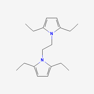 molecular formula C18H28N2 B599929 1,1'-(1,2-Ethanediyl)-bis-2,5-diethylpyrrole CAS No. 123147-22-8