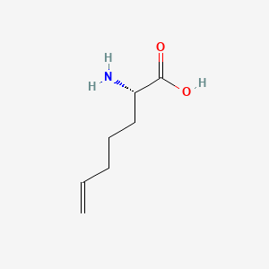 molecular formula C7H13NO2 B599931 (S)-2-氨基庚-6-烯酸 CAS No. 166734-64-1