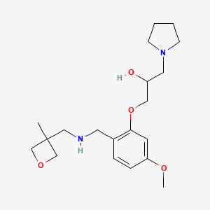 1-[5-methoxy-2-({[(3-methyl-3-oxetanyl)methyl]amino}methyl)phenoxy]-3-(1-pyrrolidinyl)-2-propanol