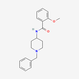 molecular formula C20H24N2O2 B5999344 N-(1-benzyl-4-piperidinyl)-2-methoxybenzamide 