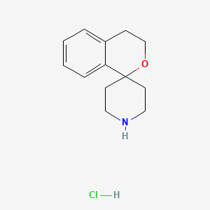 molecular formula C13H18ClNO B599935 螺[异色满-1,4'-哌啶]盐酸盐 CAS No. 173943-98-1