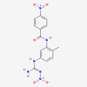 N-(5-{[amino(nitroimino)methyl]amino}-2-methylphenyl)-4-nitrobenzamide