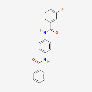 N-[4-(benzoylamino)phenyl]-3-bromobenzamide