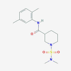 molecular formula C16H25N3O3S B5999362 1-[(dimethylamino)sulfonyl]-N-(2,5-dimethylphenyl)-3-piperidinecarboxamide 