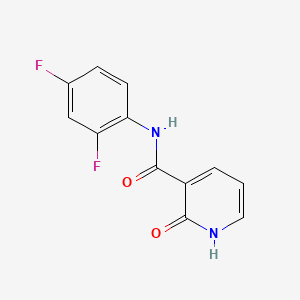 molecular formula C12H8F2N2O2 B599940 N-(2,4-difluorophenyl)-2-hydroxy-3-pyridine-carboxamide CAS No. 130191-66-1