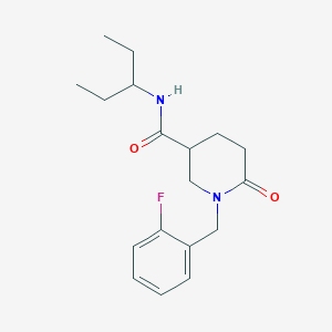 N-(1-ethylpropyl)-1-(2-fluorobenzyl)-6-oxo-3-piperidinecarboxamide