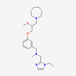 1-(1-azepanyl)-3-(3-{[[(1-ethyl-1H-imidazol-2-yl)methyl](methyl)amino]methyl}phenoxy)-2-propanol