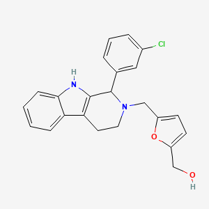 (5-{[1-(3-chlorophenyl)-1,3,4,9-tetrahydro-2H-beta-carbolin-2-yl]methyl}-2-furyl)methanol