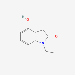 molecular formula C10H11NO2 B599945 1-Ethyl-4-hydroxyindolin-2-one CAS No. 173541-15-6