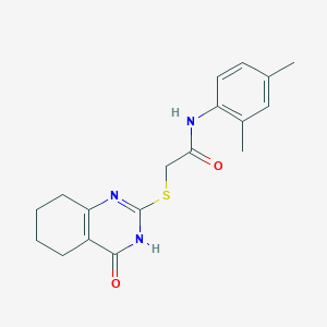 N-(2,4-dimethylphenyl)-2-[(4-oxo-3,4,5,6,7,8-hexahydro-2-quinazolinyl)thio]acetamide