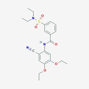 N-(2-cyano-4,5-diethoxyphenyl)-3-(diethylsulfamoyl)benzamide