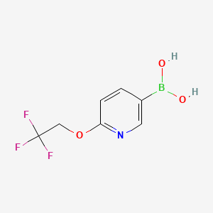 molecular formula C7H7BF3NO3 B599951 [6-(2,2,2-三氟乙氧基)吡啶-3-基]硼酸 CAS No. 196083-20-2