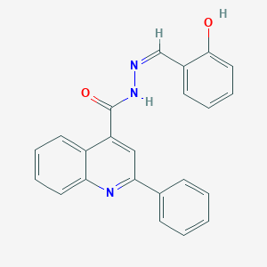 N-[(Z)-(2-hydroxyphenyl)methylideneamino]-2-phenylquinoline-4-carboxamide