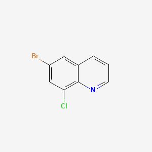 molecular formula C9H5BrClN B599952 6-溴-8-氯喹啉 CAS No. 16567-13-8
