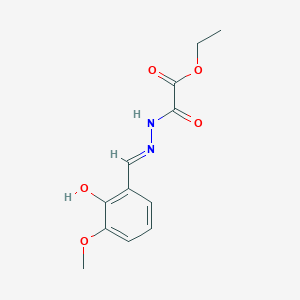 ETHYL {N'-[(E)-(2-HYDROXY-3-METHOXYPHENYL)METHYLIDENE]HYDRAZINECARBONYL}FORMATE