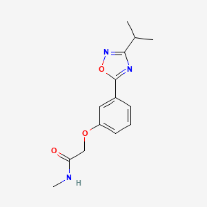 2-[3-(3-isopropyl-1,2,4-oxadiazol-5-yl)phenoxy]-N-methylacetamide