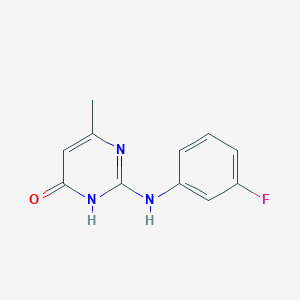 2-(3-Fluoro-phenylamino)-6-methyl-pyrimidin-4-ol