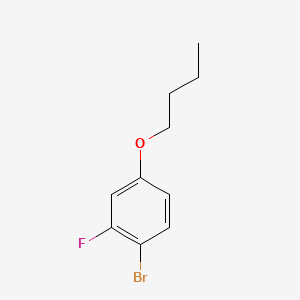 molecular formula C10H12BrFO B599960 1-溴-4-丁氧基-2-氟苯 CAS No. 155854-29-8