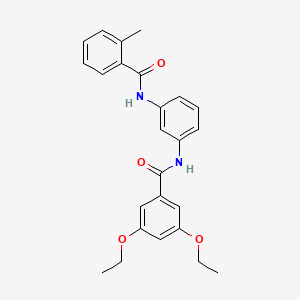 3,5-diethoxy-N-(3-{[(2-methylphenyl)carbonyl]amino}phenyl)benzamide