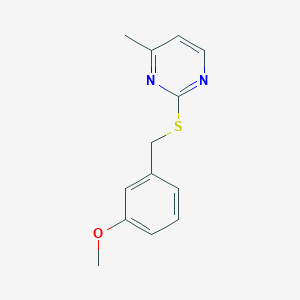 2-[(3-Methoxybenzyl)sulfanyl]-4-methylpyrimidine