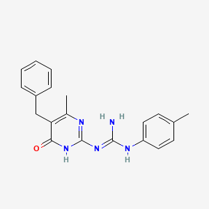 N-(5-benzyl-4-methyl-6-oxo-1,6-dihydro-2-pyrimidinyl)-N'-(4-methylphenyl)guanidine