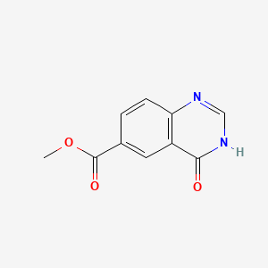 molecular formula C10H8N2O3 B599965 甲基4-羟基喹唑啉-6-羧酸酯 CAS No. 152536-21-5