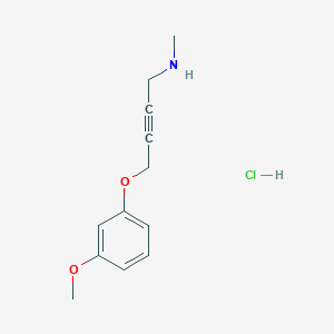 [4-(3-methoxyphenoxy)but-2-yn-1-yl]methylamine hydrochloride