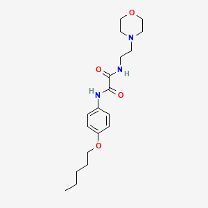 molecular formula C19H29N3O4 B5999667 N-[2-(4-morpholinyl)ethyl]-N'-[4-(pentyloxy)phenyl]ethanediamide 