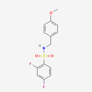 2,4-difluoro-N-(4-methoxybenzyl)benzenesulfonamide