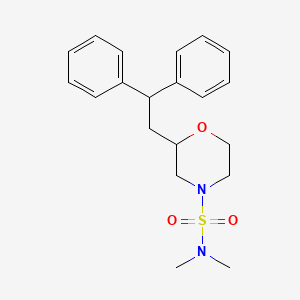 molecular formula C20H26N2O3S B5999718 2-(2,2-diphenylethyl)-N,N-dimethyl-4-morpholinesulfonamide 