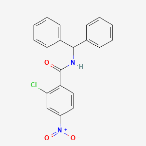 2-chloro-N-(diphenylmethyl)-4-nitrobenzamide