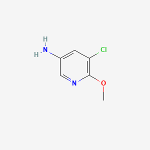 molecular formula C6H7ClN2O B599975 5-氯-6-甲氧基吡啶-3-胺 CAS No. 158387-20-3