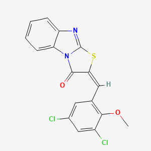 2-(3,5-dichloro-2-methoxybenzylidene)[1,3]thiazolo[3,2-a]benzimidazol-3(2H)-one