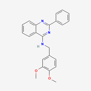 molecular formula C23H21N3O2 B5999799 N-(3,4-dimethoxybenzyl)-2-phenyl-4-quinazolinamine 