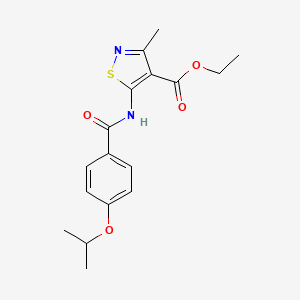 ethyl 5-[(4-isopropoxybenzoyl)amino]-3-methyl-4-isothiazolecarboxylate