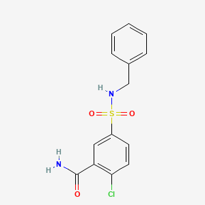 5-[(benzylamino)sulfonyl]-2-chlorobenzamide