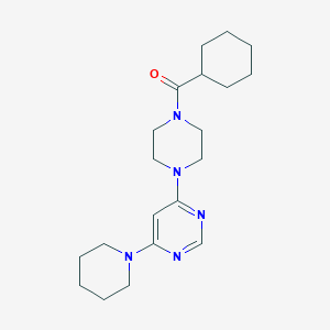 4-[4-(cyclohexylcarbonyl)-1-piperazinyl]-6-(1-piperidinyl)pyrimidine