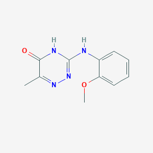 3-[(2-methoxyphenyl)amino]-6-methyl-1,2,4-triazin-5(4H)-one