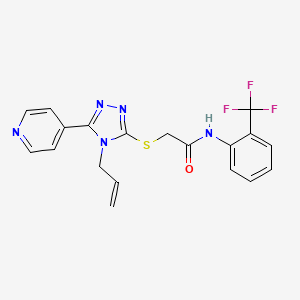 2-{[4-allyl-5-(4-pyridinyl)-4H-1,2,4-triazol-3-yl]thio}-N-[2-(trifluoromethyl)phenyl]acetamide