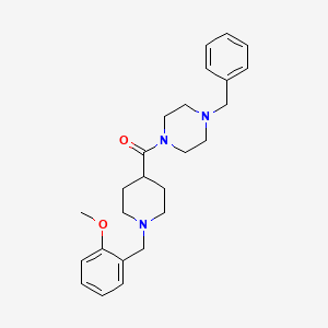 1-benzyl-4-{[1-(2-methoxybenzyl)-4-piperidinyl]carbonyl}piperazine