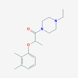 molecular formula C17H26N2O2 B5999906 1-[2-(2,3-dimethylphenoxy)propanoyl]-4-ethylpiperazine 