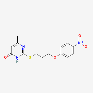 6-methyl-2-{[3-(4-nitrophenoxy)propyl]thio}-4-pyrimidinol