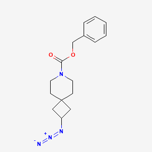 molecular formula C16H20N4O2 B599992 Benzyl 2-azido-7-azaspiro[3.5]nonane-7-carboxylate CAS No. 147611-00-5