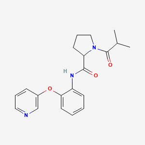 1-isobutyryl-N-[2-(3-pyridinyloxy)phenyl]prolinamide