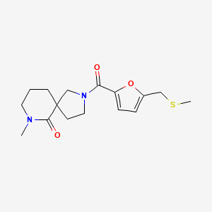 7-methyl-2-{5-[(methylthio)methyl]-2-furoyl}-2,7-diazaspiro[4.5]decan-6-one